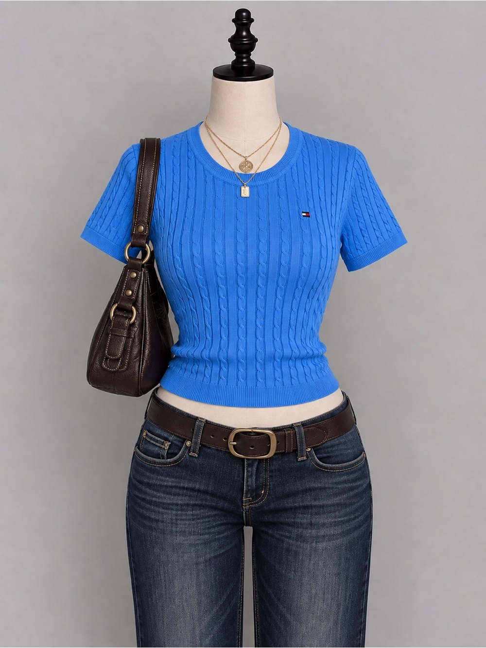 Tommy Hilfiger Women’s Short-Sleeve Cable Knit Sweater (Item #1869682)